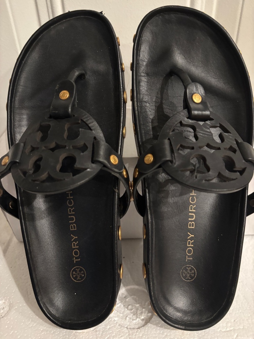 Tory Burch Women's Miller Cloud Coin Sandal - Picture 5 of 12